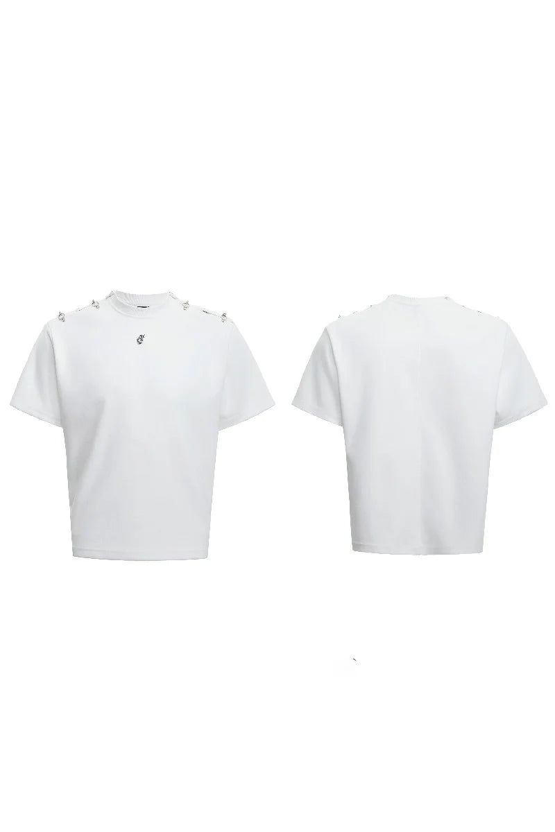 Deconstructed Buckle Shoulder Tee