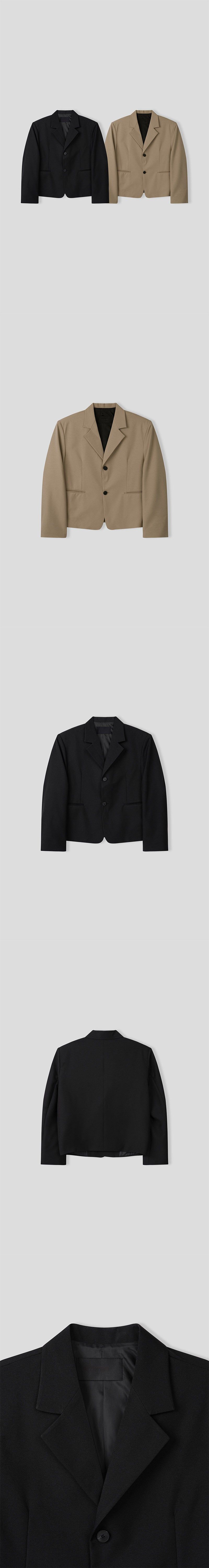 [S/S] Minimal crop blazer(2color)