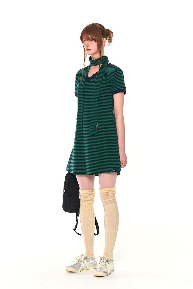 STRIPE MUFFLER (GREEN)