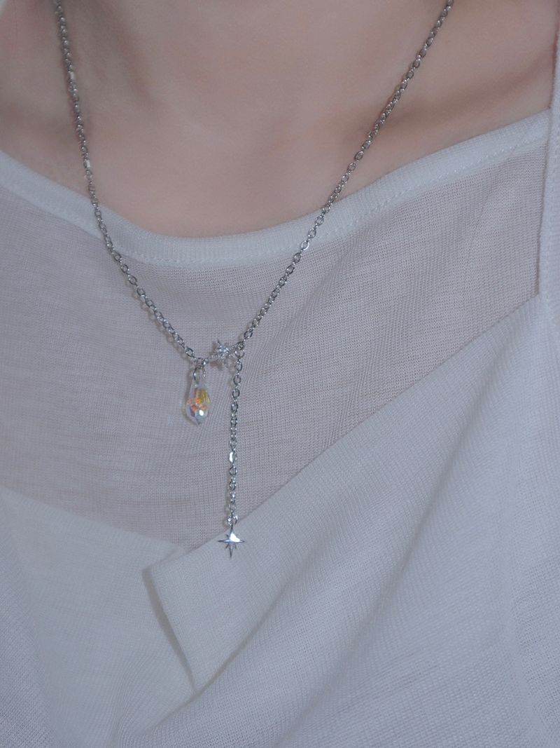 crystal mood necklace
