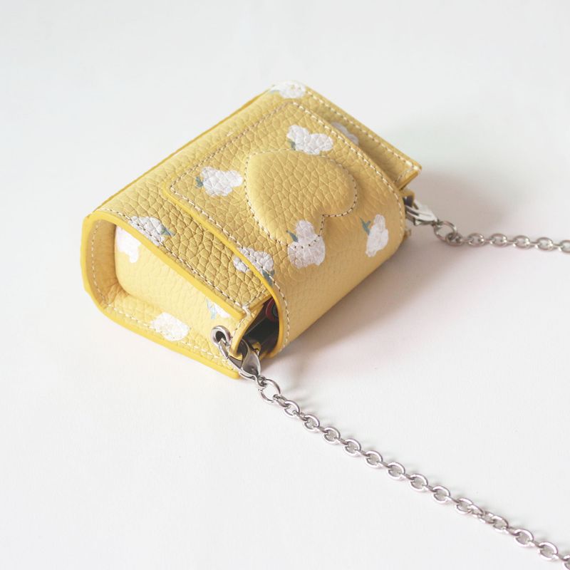 shape of' microbag - cotton flowers