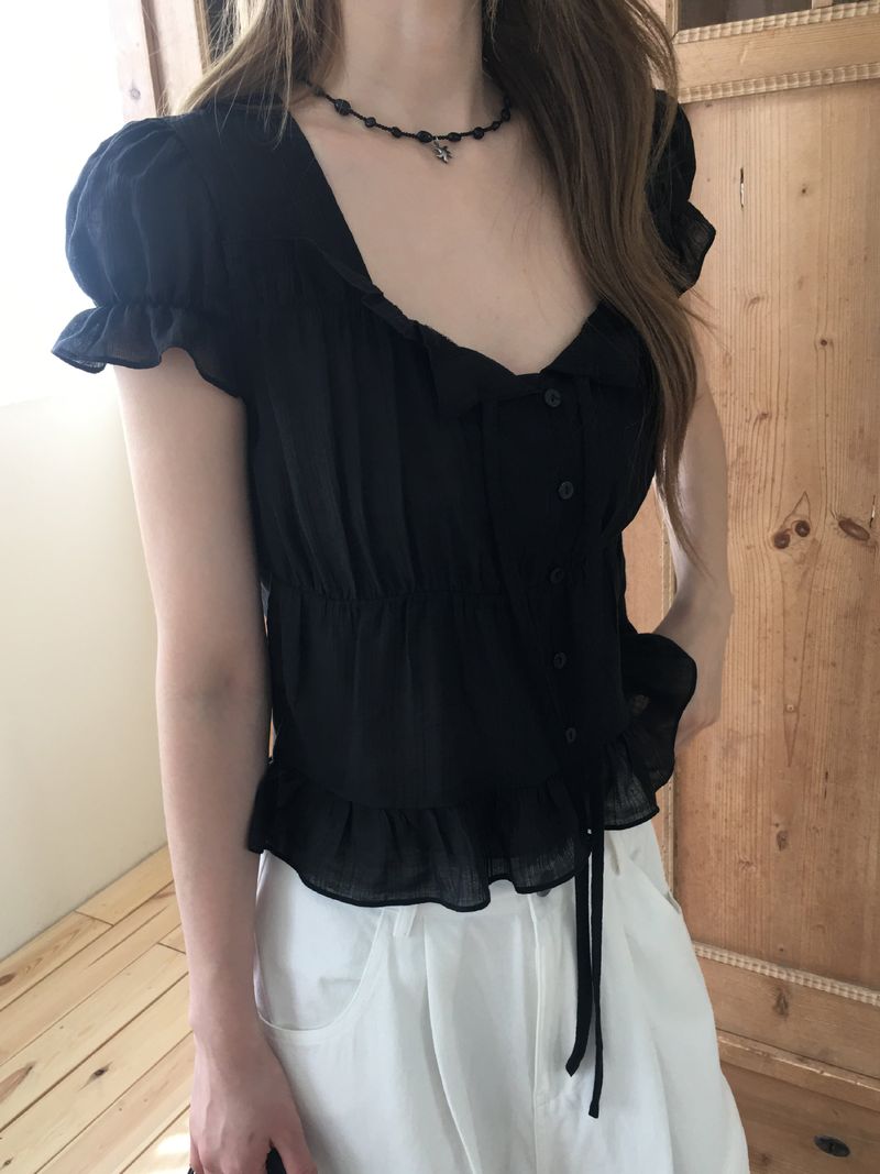 Blooming blouse (short sleeves ver.)