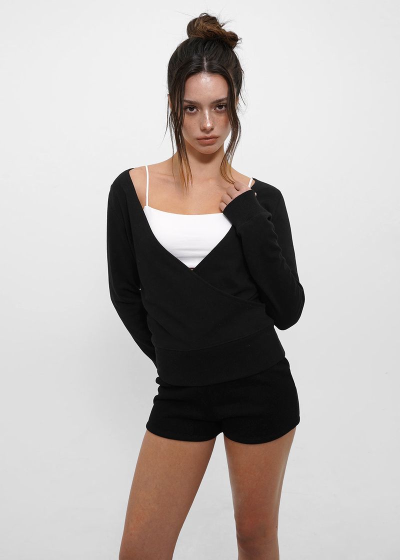 BLACKUP（ブラックアップ）の「[B-BASIC] Light Sweat Wrap Long Sleeve Tee（Tops）」