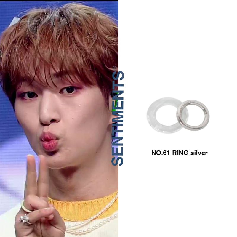 no.61 set ring silver ( #13 size