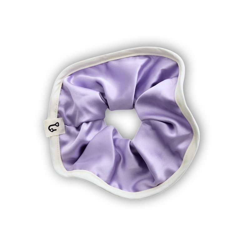 Colorful Line Satin Scrunchie
