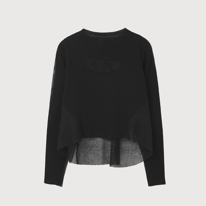 Mesh Waffle long sleeve