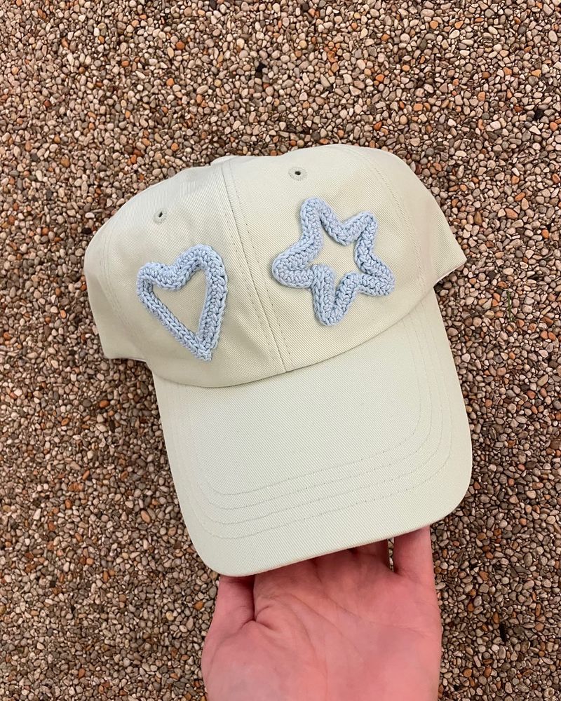 CUSTOM INITIAL CROCHET CAP