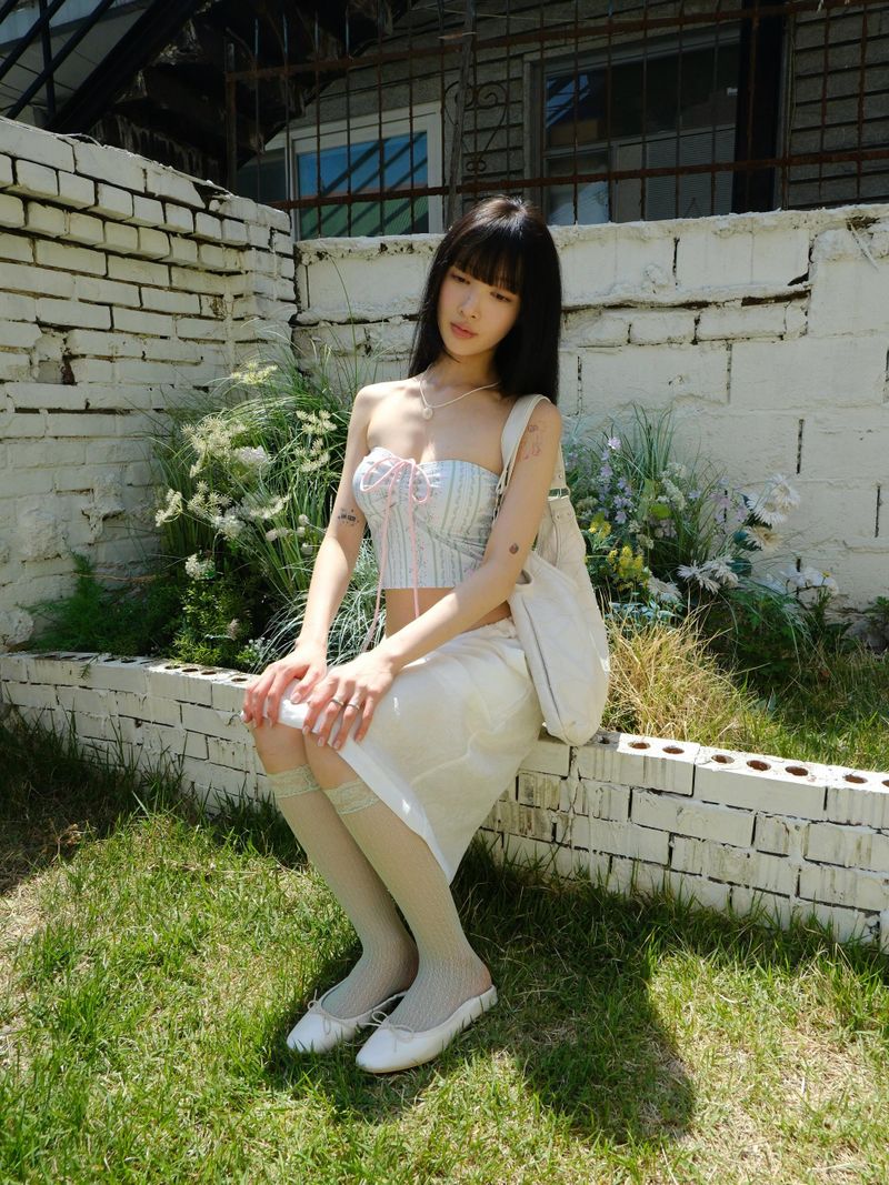 timelineseoul（タイムラインソウル）の「jacquard midi sk（Skirts）」