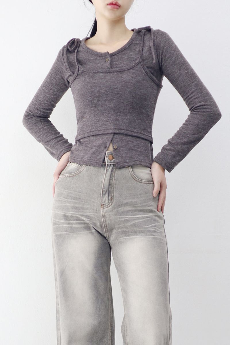NONCODE（ノンコード）の「Diark Layered Bustier Cardigan（Tops）」