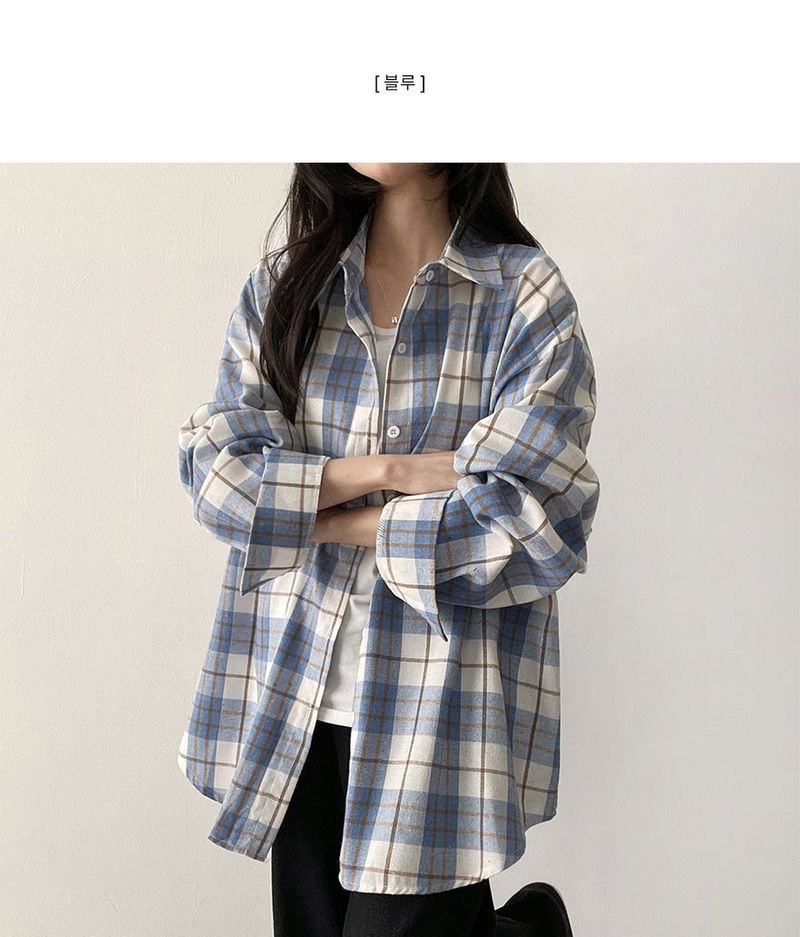 Lue Loose Fit Checkered Shirt