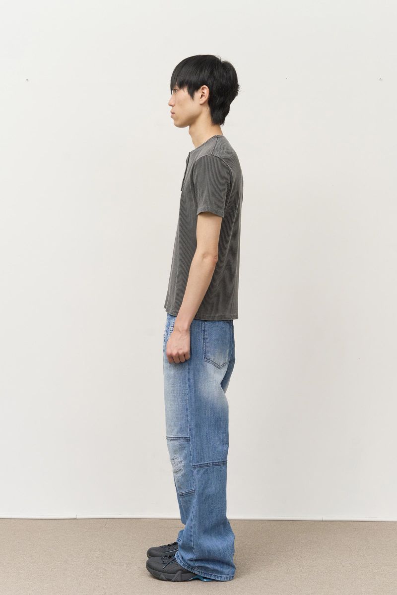 Drow Pigment Henley Top