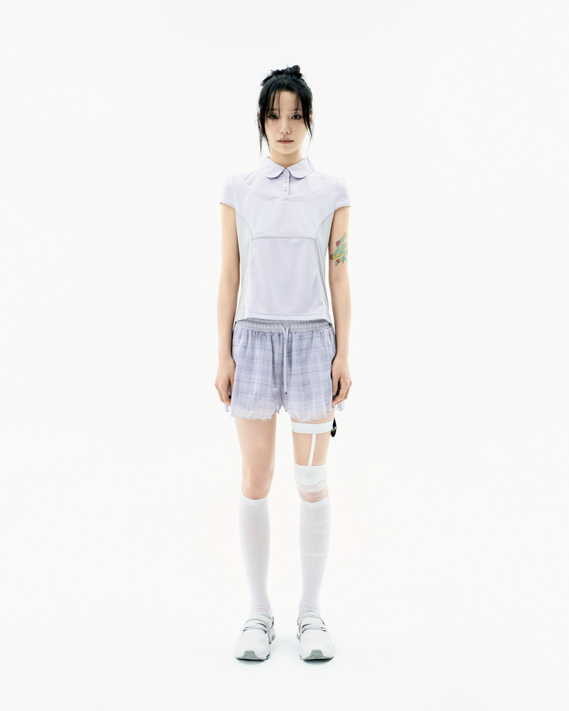 Detachable Collar T-shirt / Grey