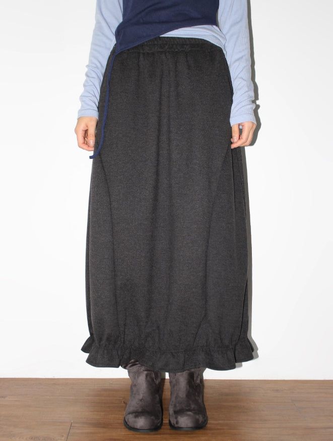 AAKE(アケ)の「BLOOM CURVE FRILL SKIRT(Skirts)」