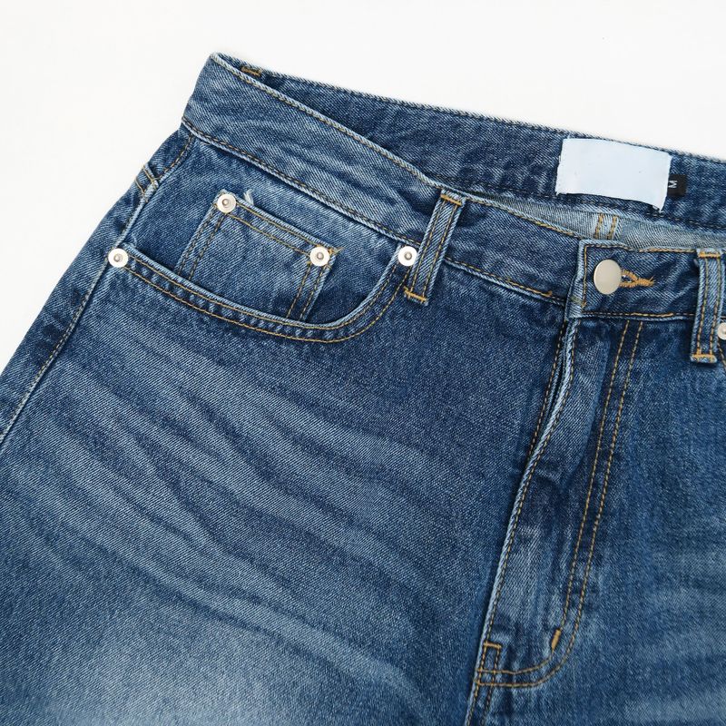 Brush Cutting Bermuda Denim Pants 2C
