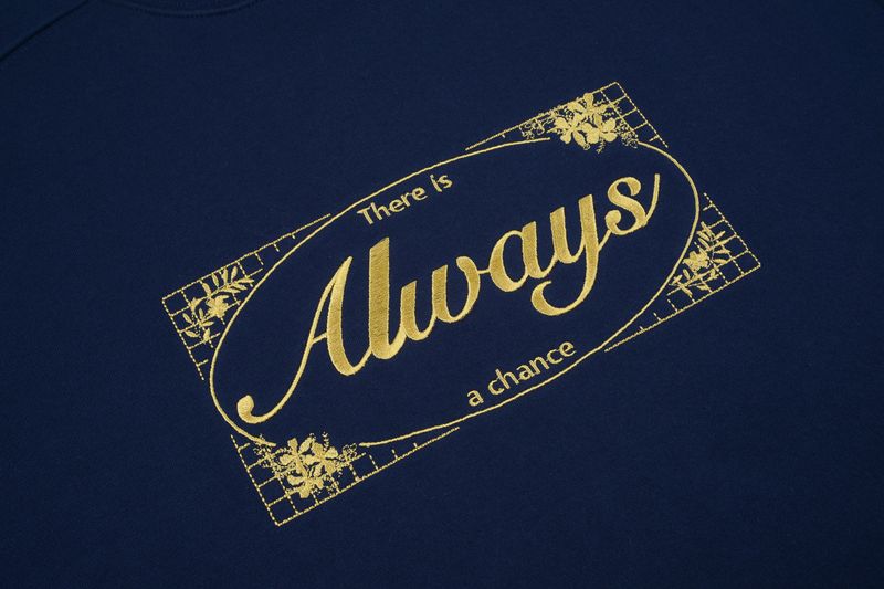 ALWAYS EMBROIDERED SWEATSHIRT(NAVY)