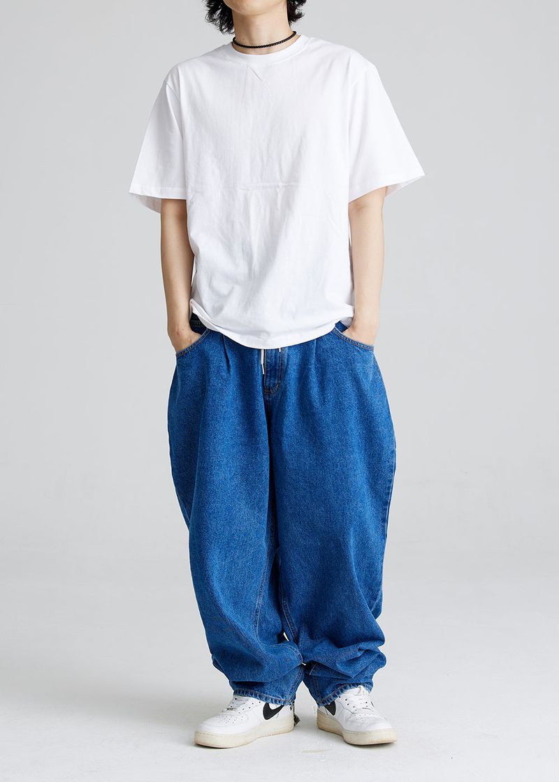 MID90 BAGGY DENIM PANTS DEEPBLUE