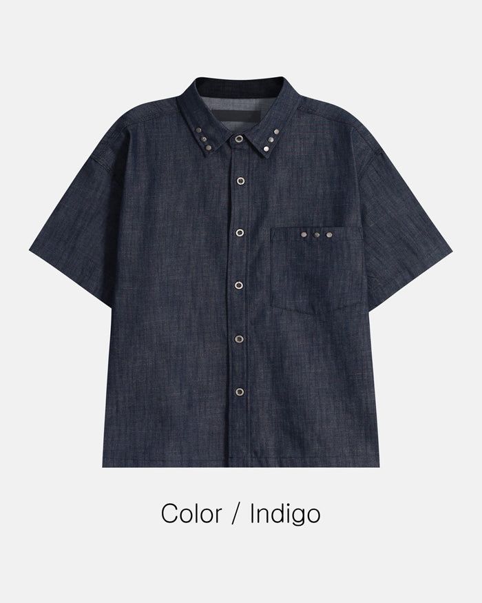 (M's) Rivet Denim Shirt