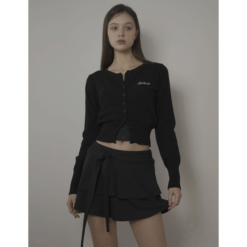 CUPCAKE CARDIGAN-BLACK