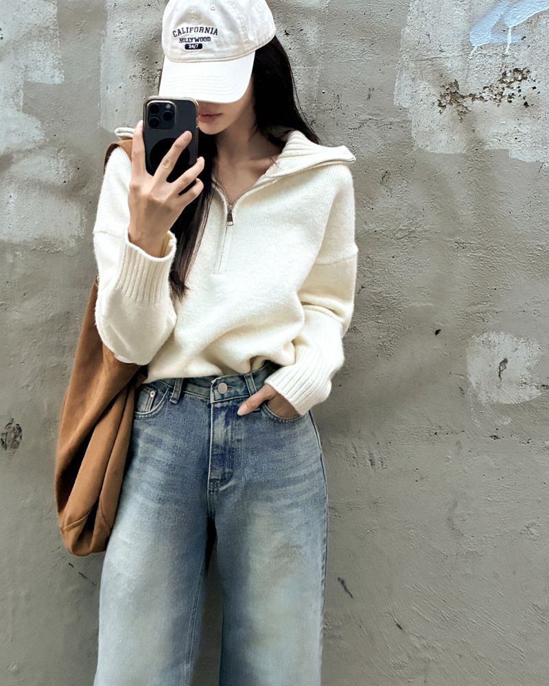 Hair Wide Denim Pants