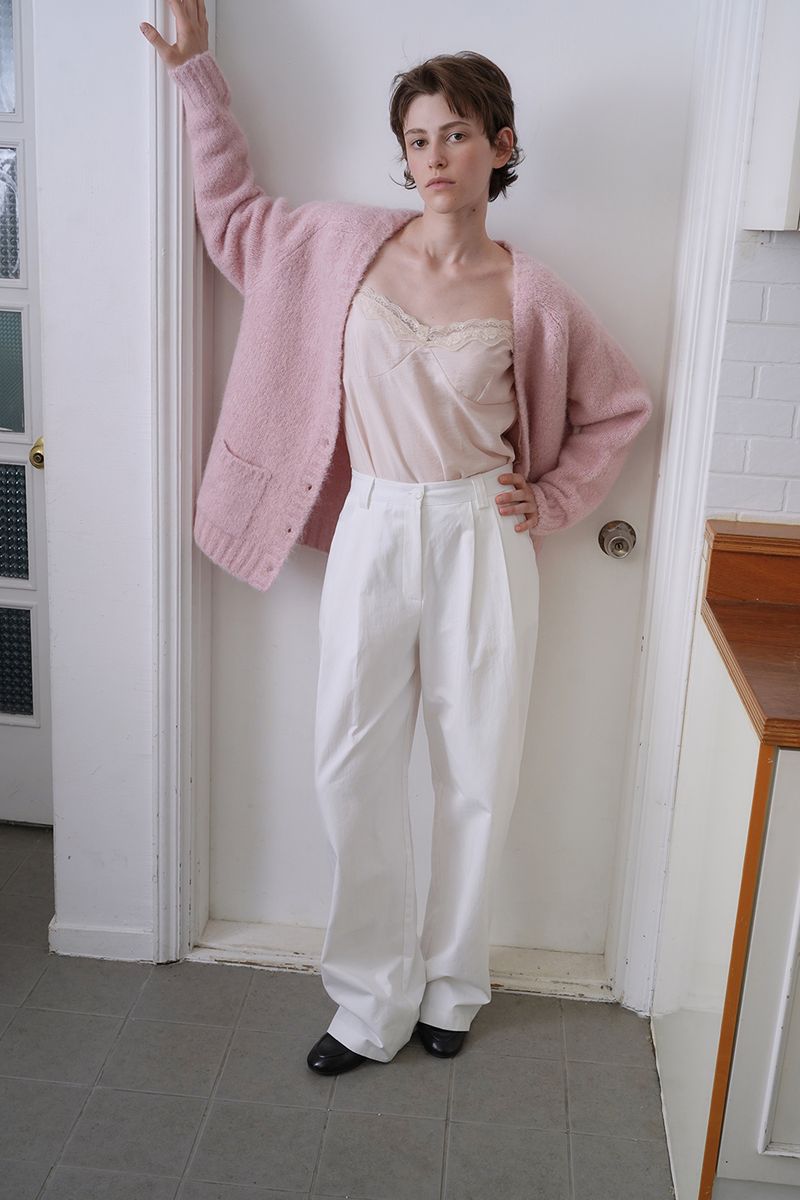 Softy alpaca cardigan_pink
