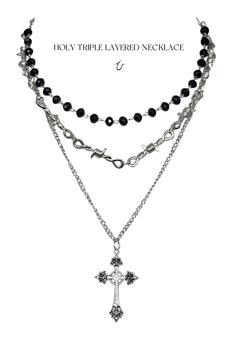 URBAN UNIQUE（アーバンユニーク）の「[set] holy triple layered necklace（Accessories）」