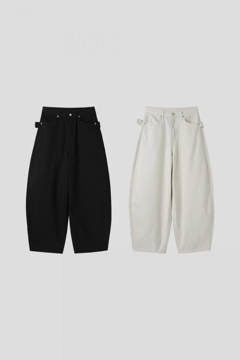 Kerry Backstud Belted Balloon Pants (2c)