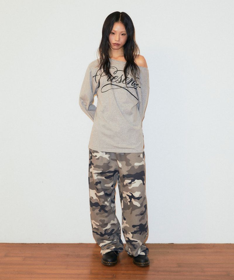mahagrid（マハグリッド）の「PRESENT ONE SHOULDER LS TEE（Tops）」