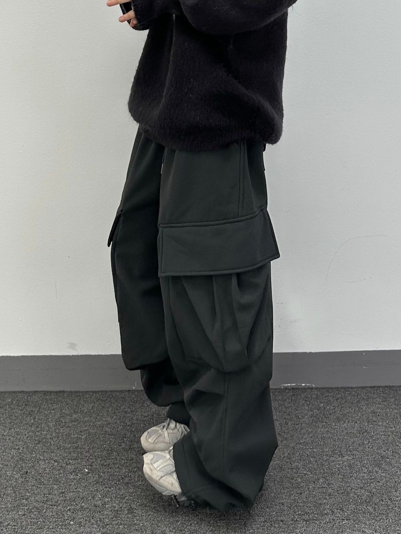 utility nylon fleece pants
