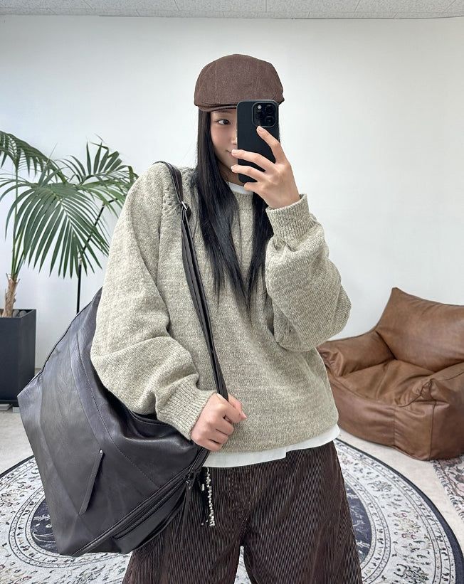 Debes Leather Crossbody Bag