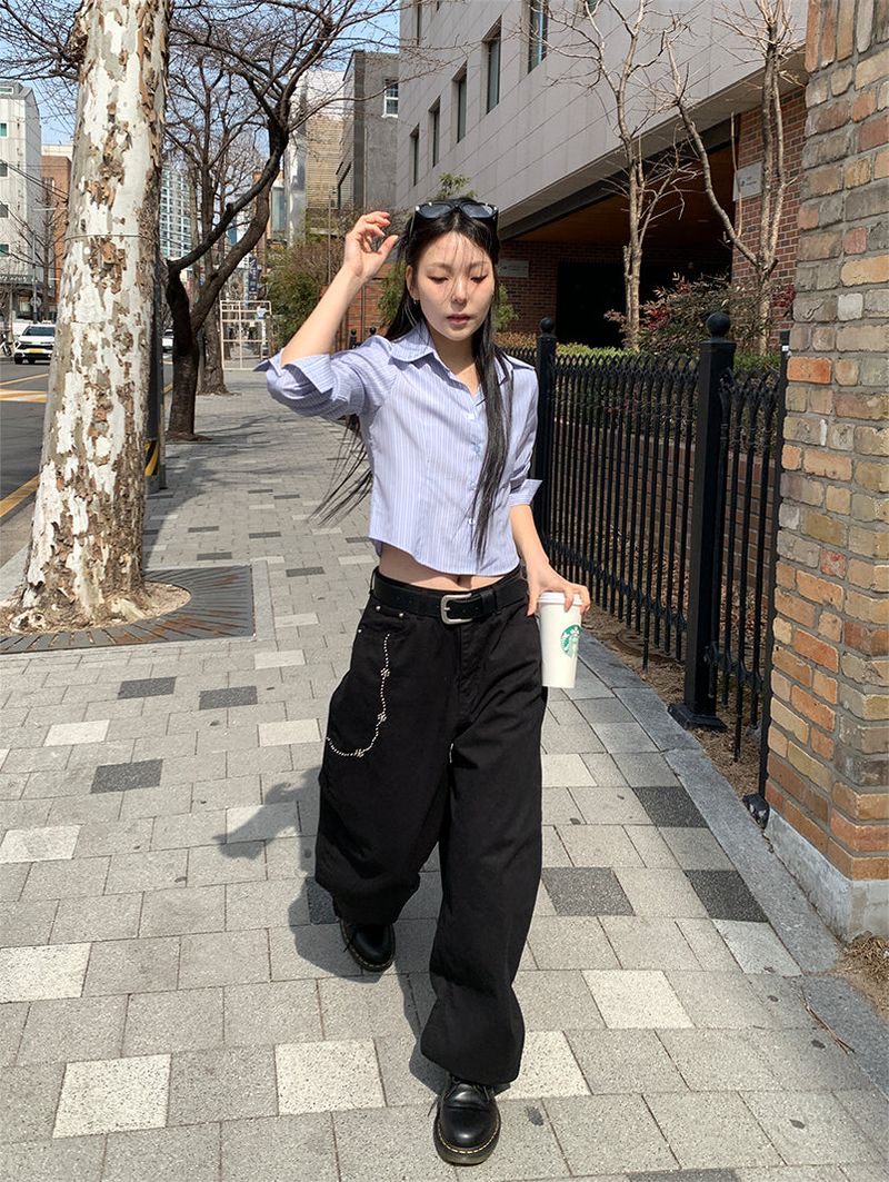 CHAINPIECE BALLOON PANTS