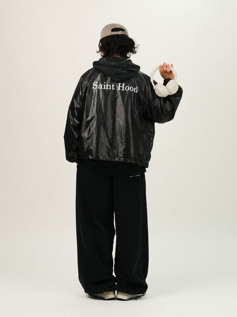 HM SAINT Glossy Nylon Jacket Windbreaker