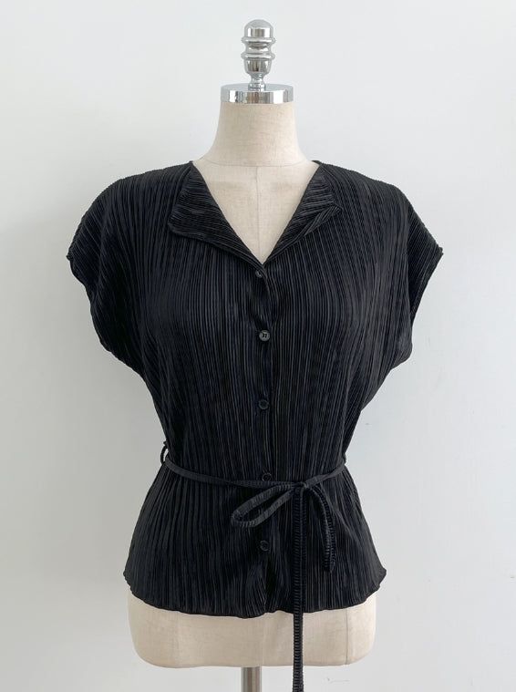 Weave Pleats Cardigan
