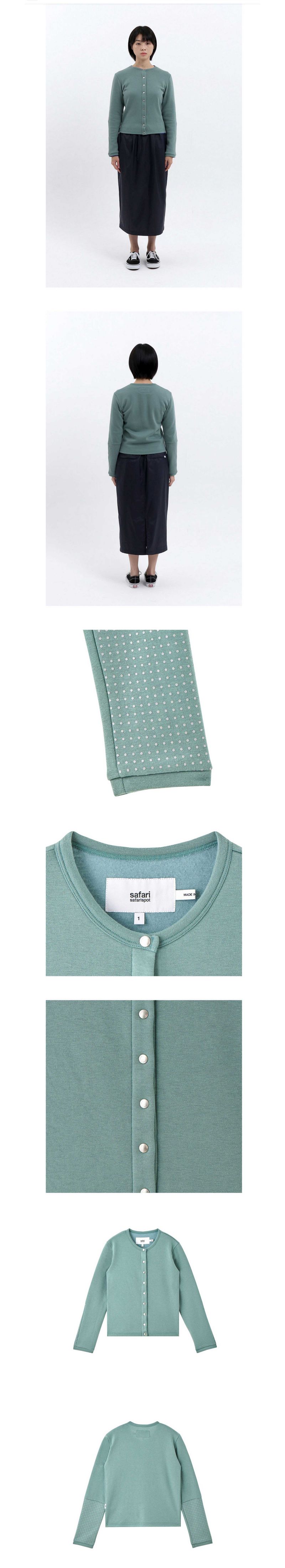 LAMB LIVELIHOOD SWEAT CARDIGAN (TURQUOISE)