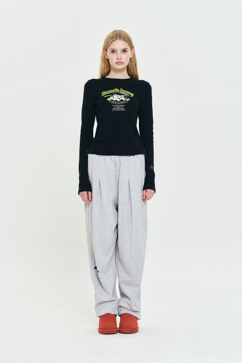 ELBOW POINT WAFFLE LONG SLEEVE [DARK NAVY]