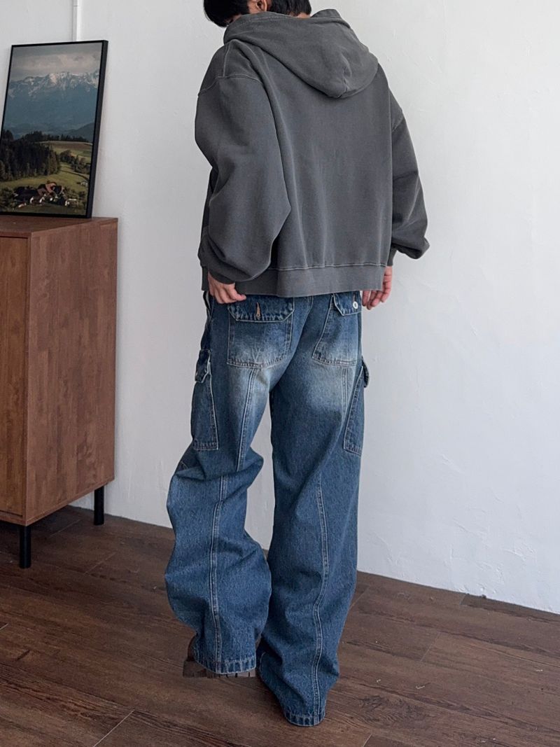 Glide Wide Cargo Denim (3color) (No.1007)
