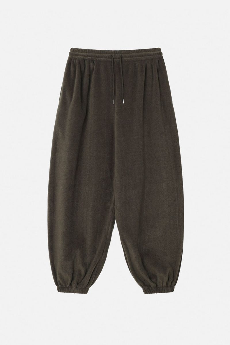 Fleece banding jogger pants