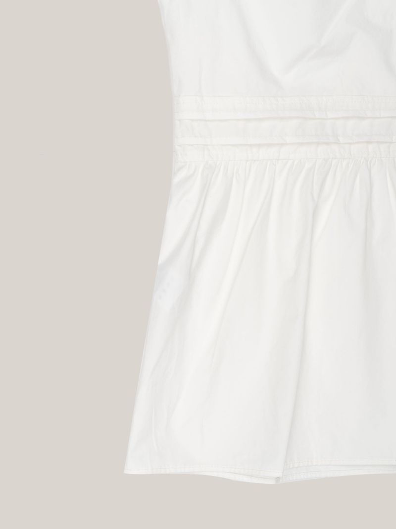 PUFF PIN TUCK BLOUSE [ WHITE ]