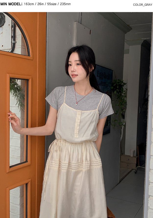 Basic Round Short Sleeve T-shirt (5color)