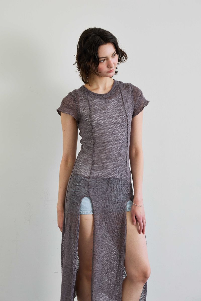 WITTY KNIT ONE-PIECE / MOCHA