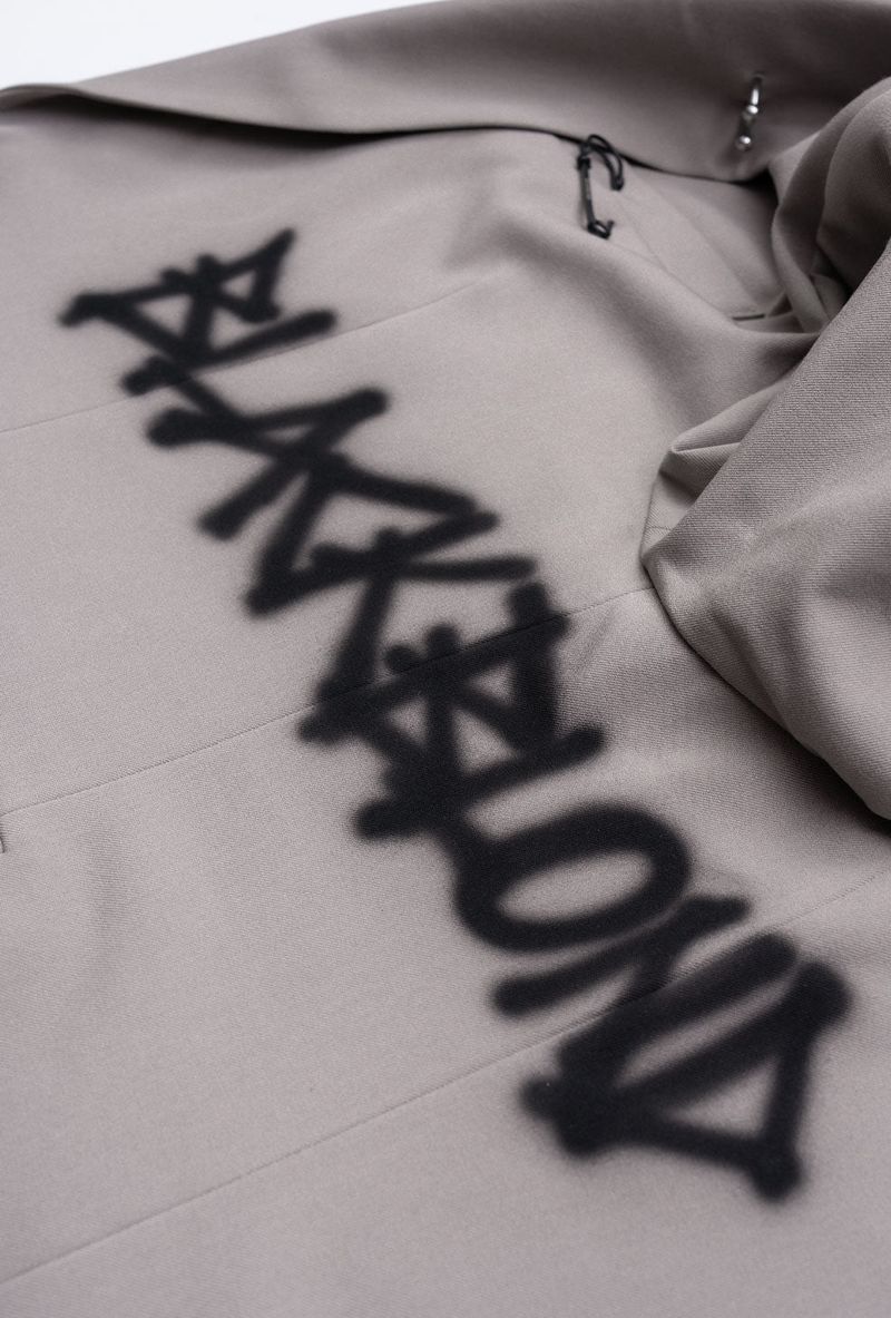 BBD Graffiti Logo Piercing Blazer (Beige Gray)