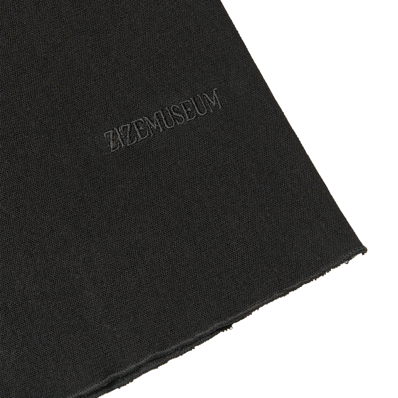 MESH HOODED SLEEVELESS TOP (BLACK)