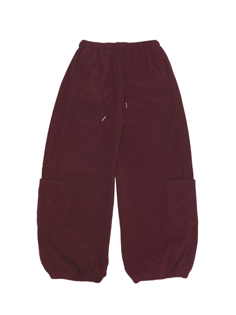 Rosie fleece pants / burgundy