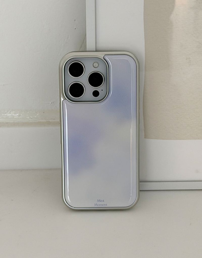 Mint Moment（ミントモーメント）の「[MADE] アイリス シルバーエポキシ iPhoneケース（スマホグッズ/小物）」