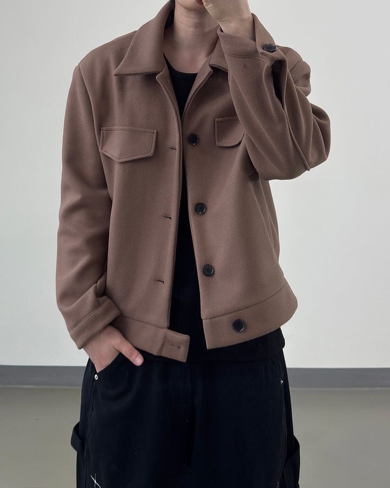 Riel Wool Cropped Jacket
