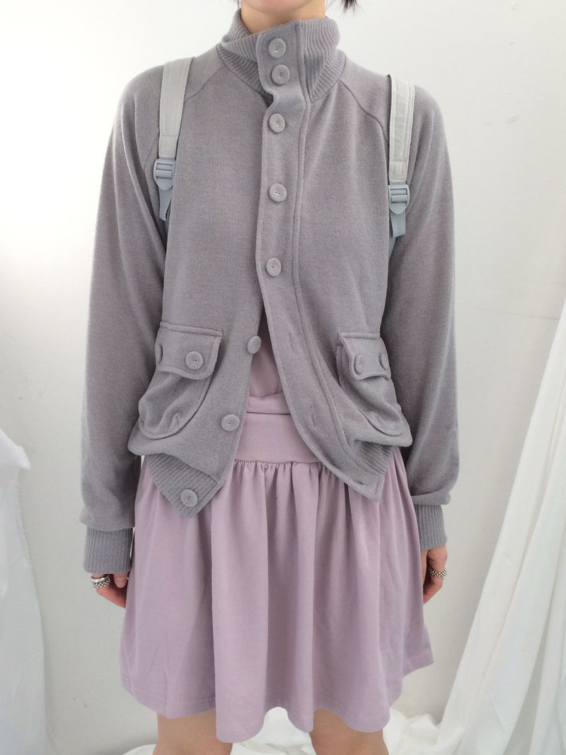 Shirring Flared Dress