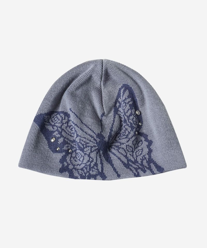 ROSE BUTTERFLY BEANIE #SKYBLUE