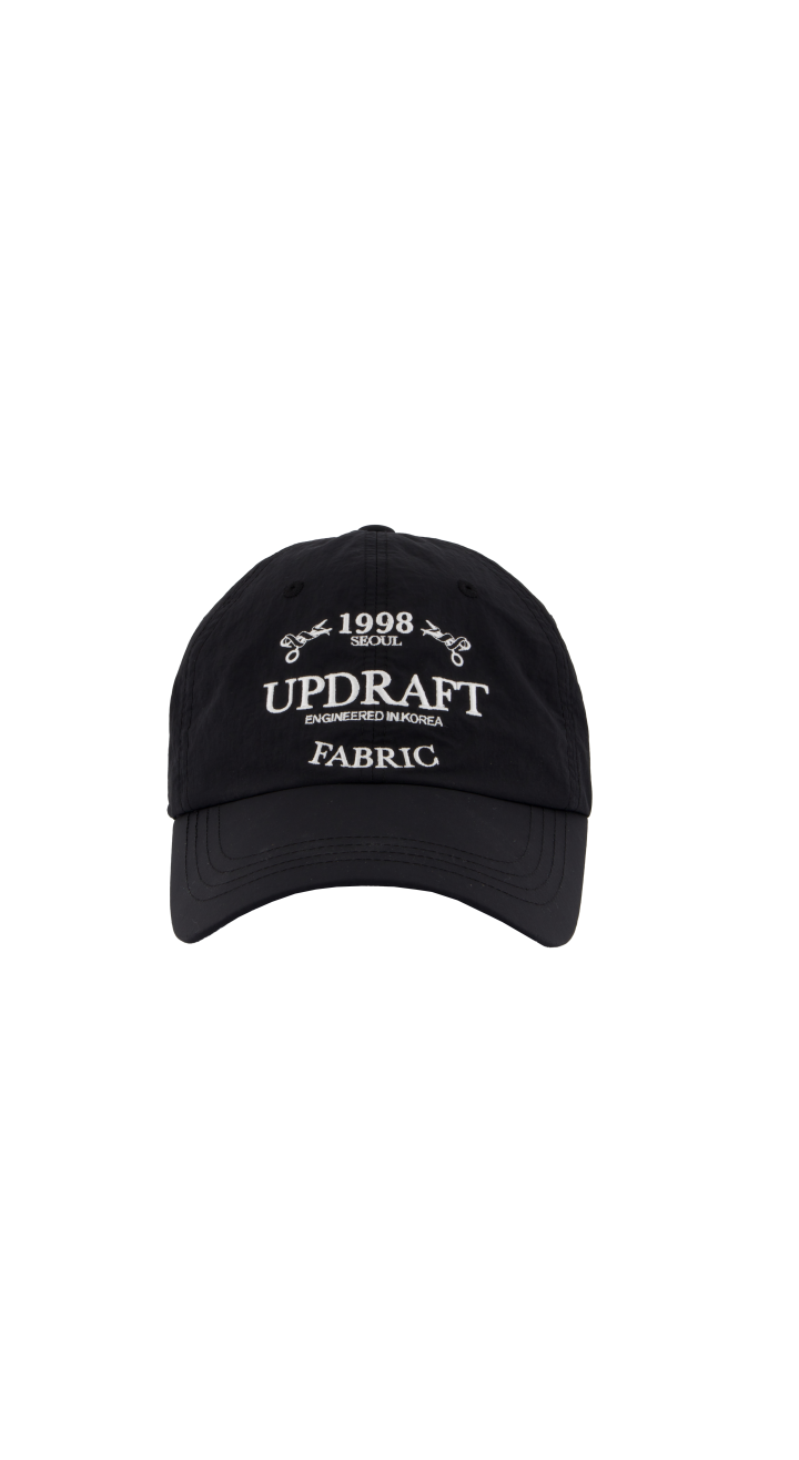[UPDRAFT] EMBROIDERY NYLON CAP BLACK