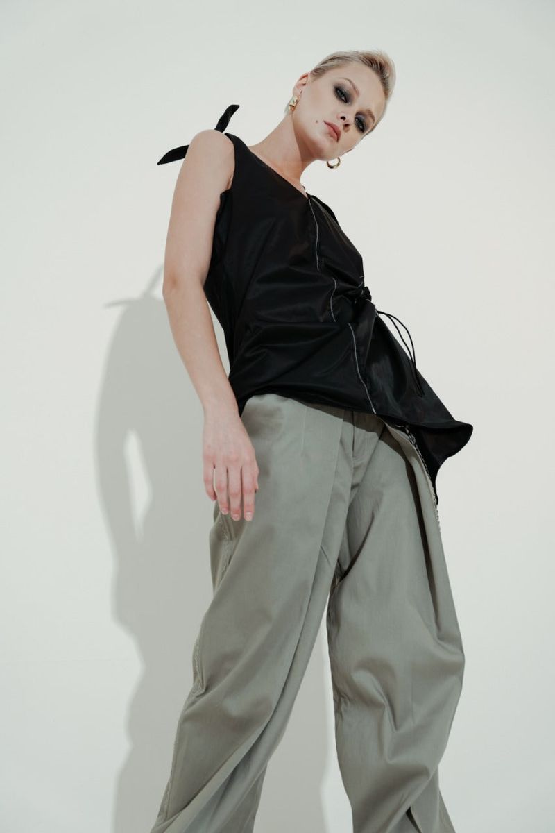 Cut Out Nylon Top