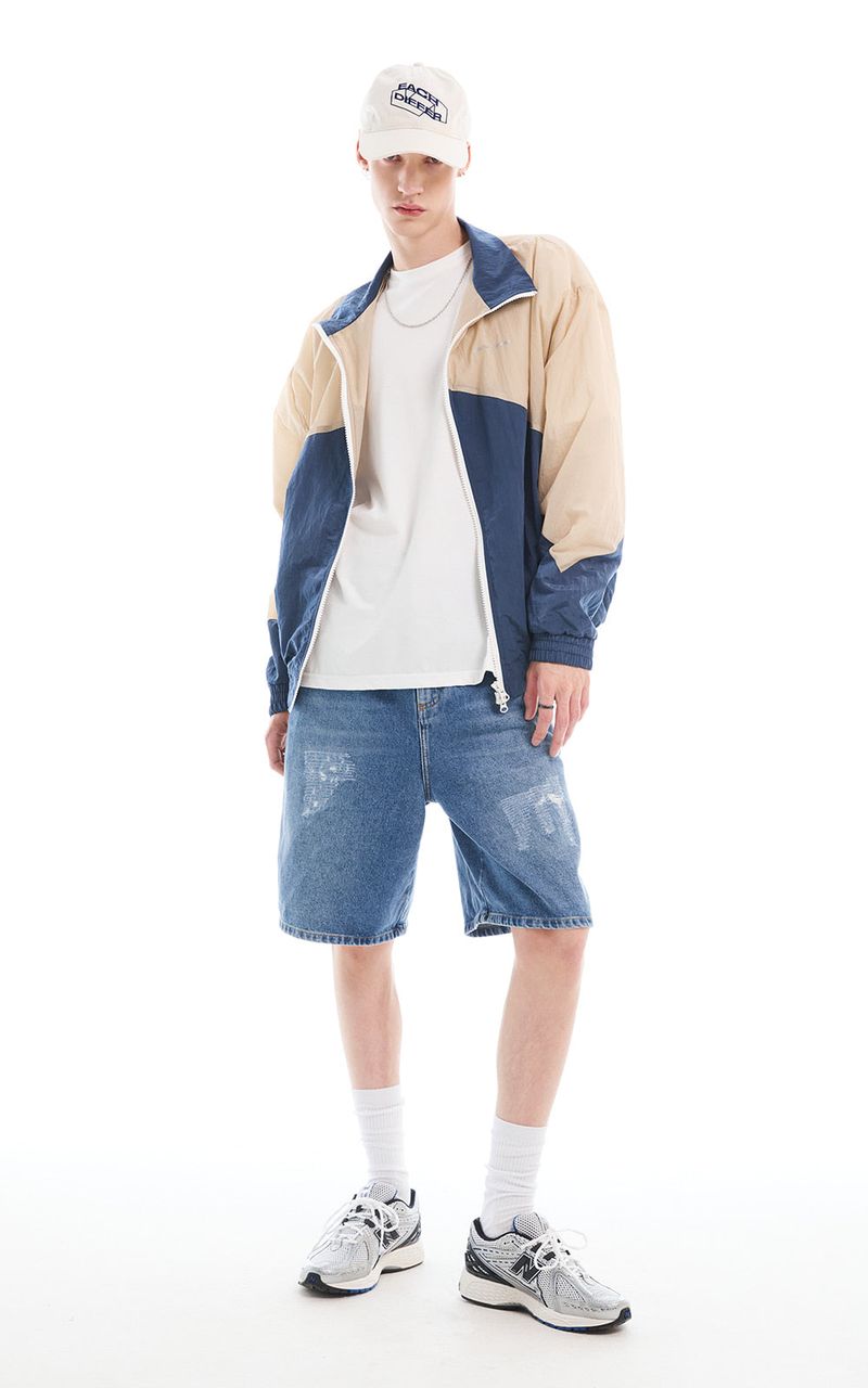 REFLECTIVE WIND BREAKER_NAVY
