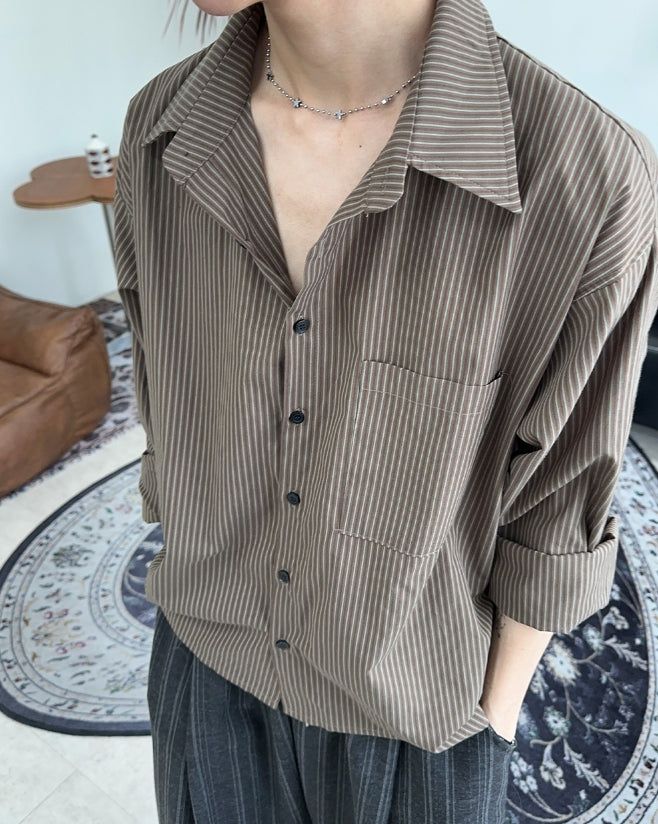 Meden Striped Cotton Shirt
